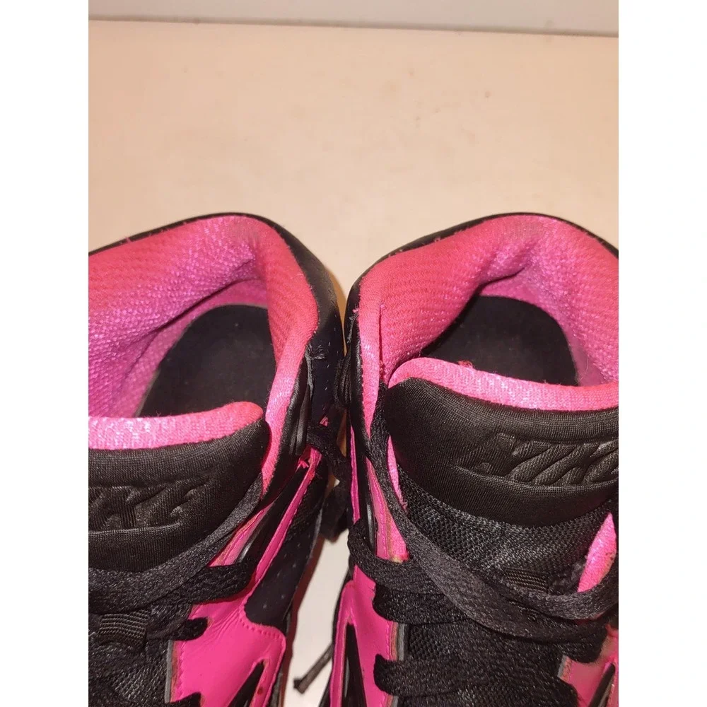 Nike Air Trainer SC High Top Sneakers Girls Size 5.5Y Black Pink 579806-005